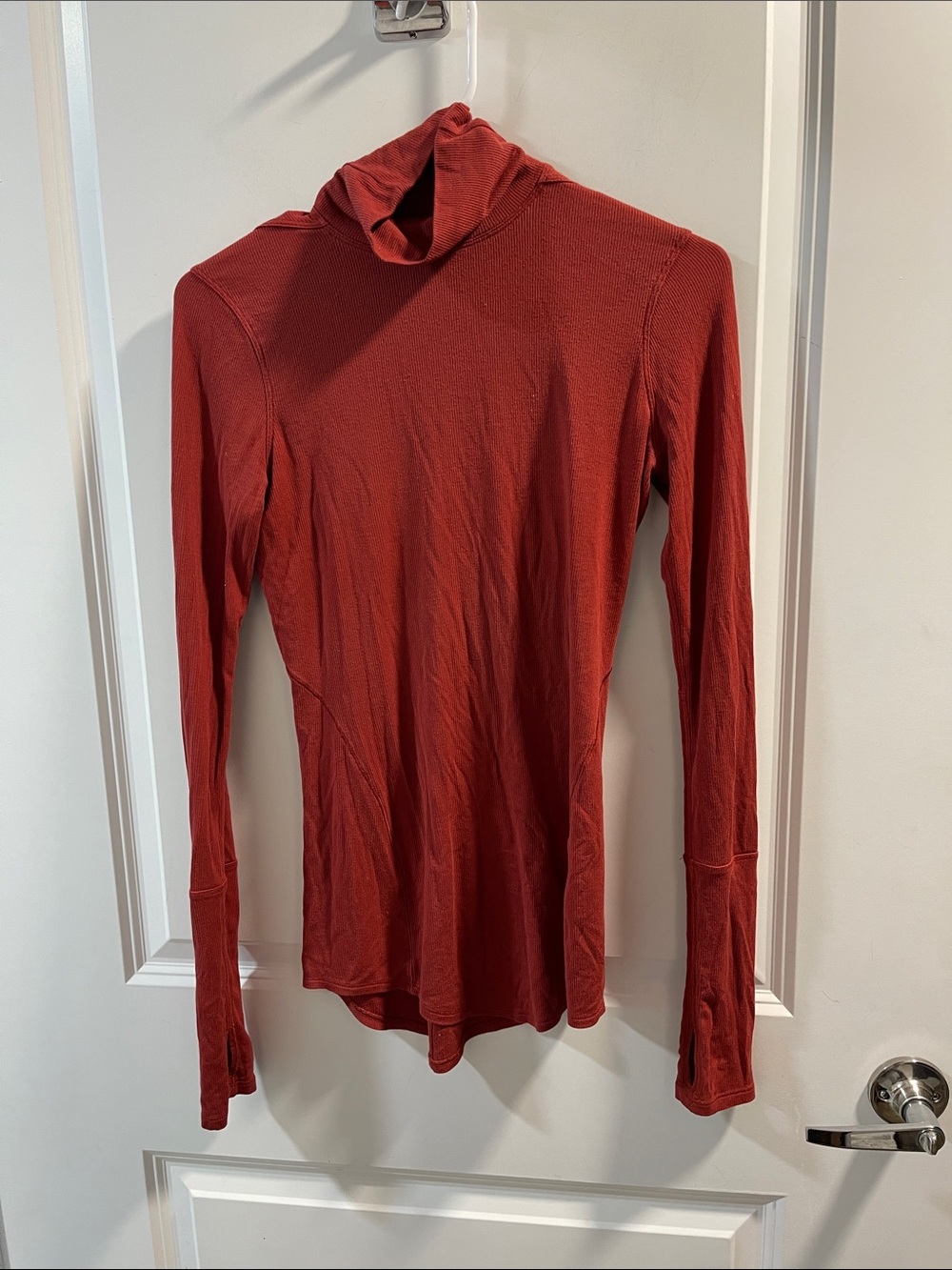 lululemon athletica Rust Red Long-Sleeve Turtleneck No Size Tags